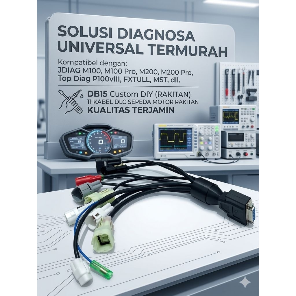 KABEL UNTUK SCANNER JDIAG M100, JDIAG100 PRO, JDIAG M200, JDIAG M200 PRO, Top Diag p100 versi III, F