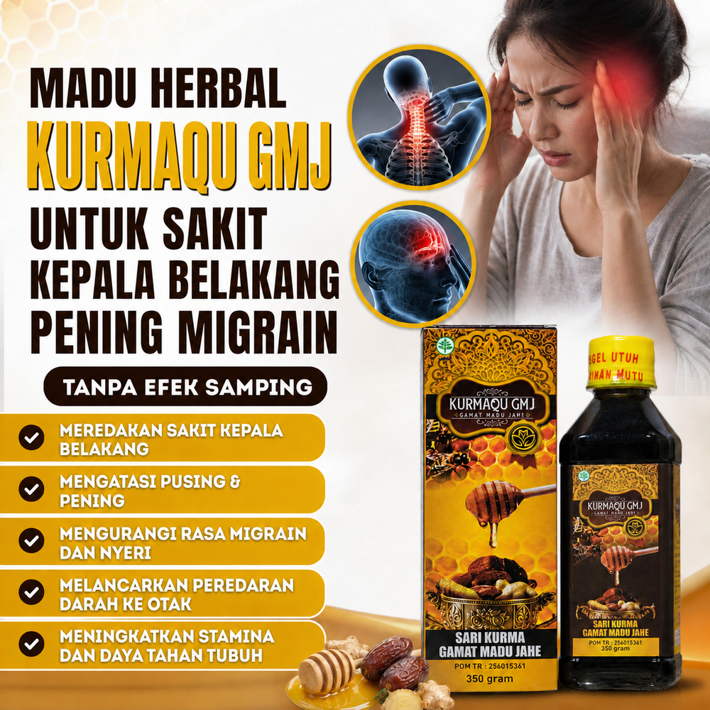 Obat Herbal Sakit Kepala Belakang , Sakit Kepala Pening , Sakit Kepala Sebelah | KURMAQU