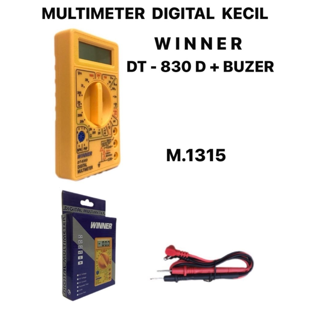 Multimeter Multitester Digital DT-830D