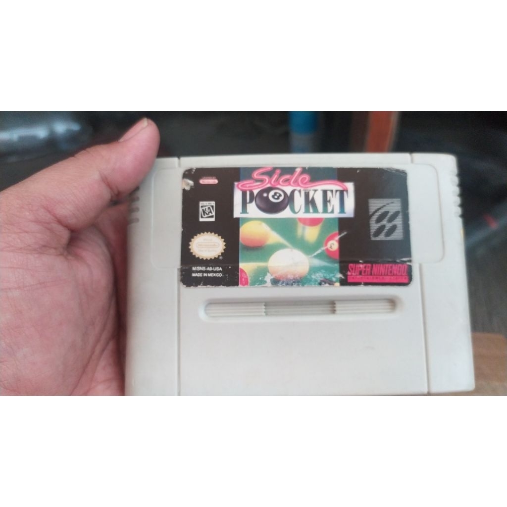 kaset super Nintendo side pocket