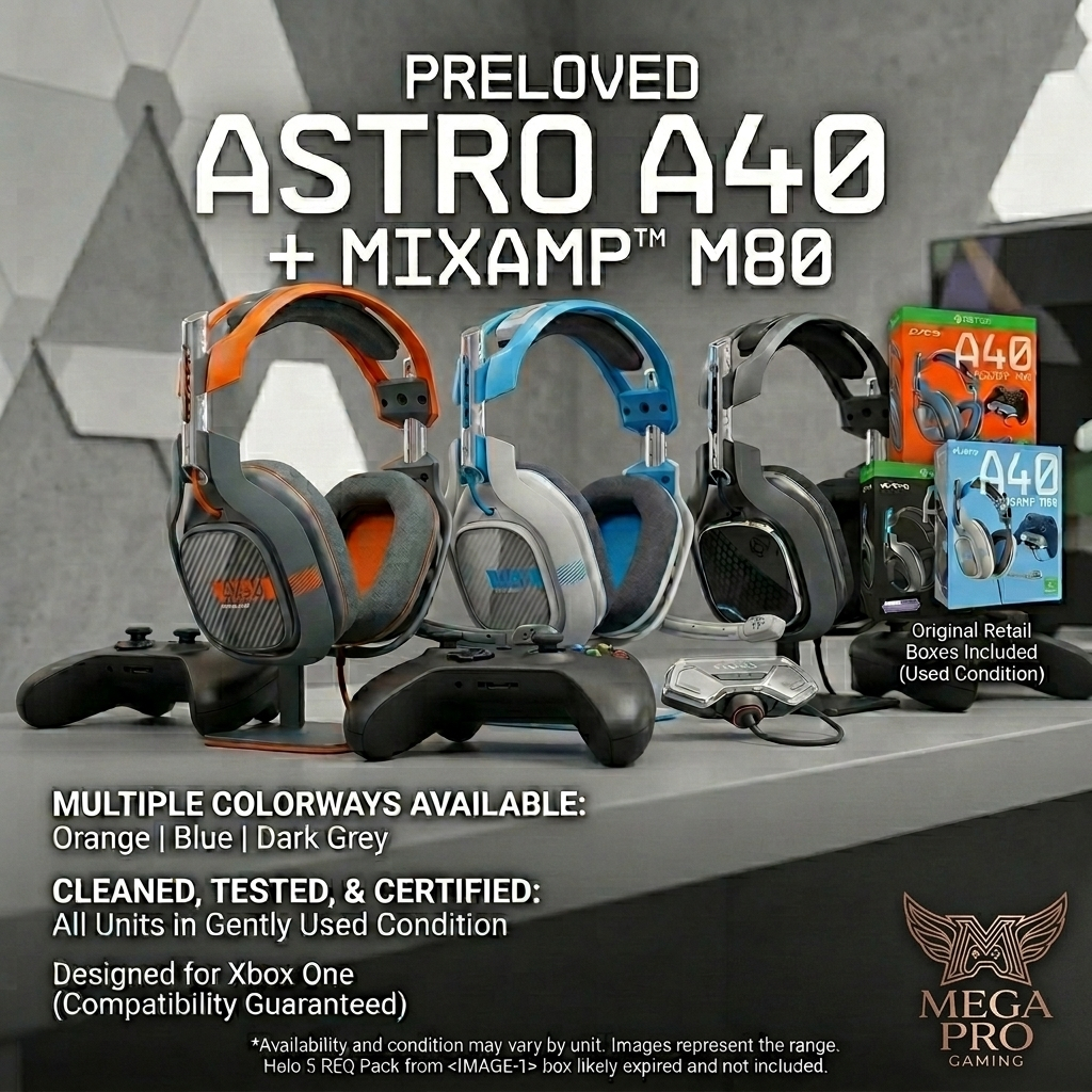 Headset Astro Gaming HALO 5 A40 Headset with MixAmp M80 Xbox One PC Laptop
