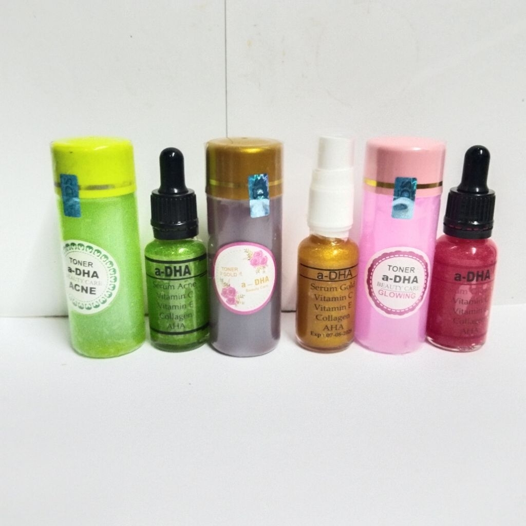 Paket 2in1 Serum & Toner a-DHA Glowing Skincare