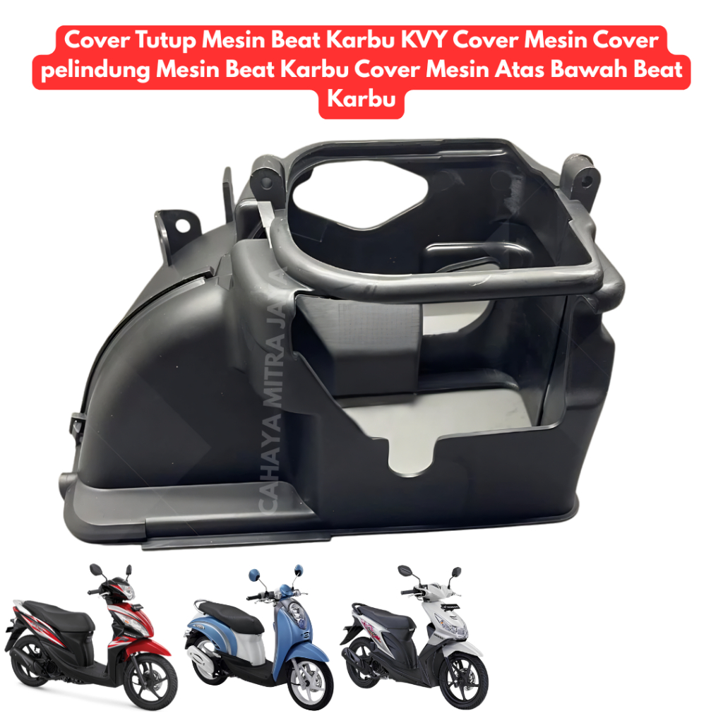 Cover Tutup Mesin Beat Karbu KVY | Cover Mesin Atas Bawah Honda Beat Karbu | Pelindung Mesin Beat Ka