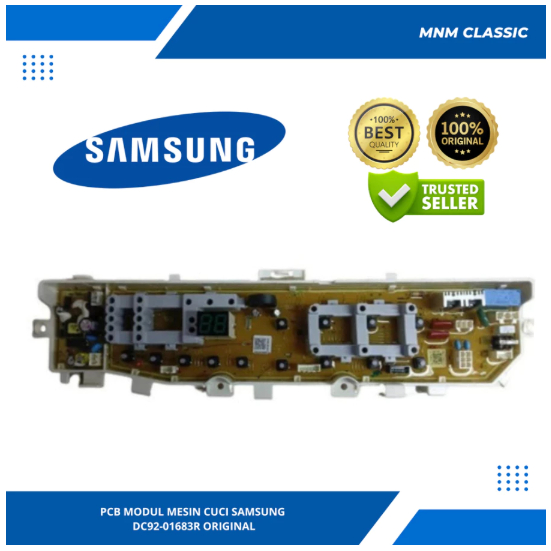 PCB MODUL MESIN CUCI SAMSUNG WA80H4200SW WA85H4200SG WA85H4400SS WA90H4200SG ORIGINAL DC92-01683R / 
