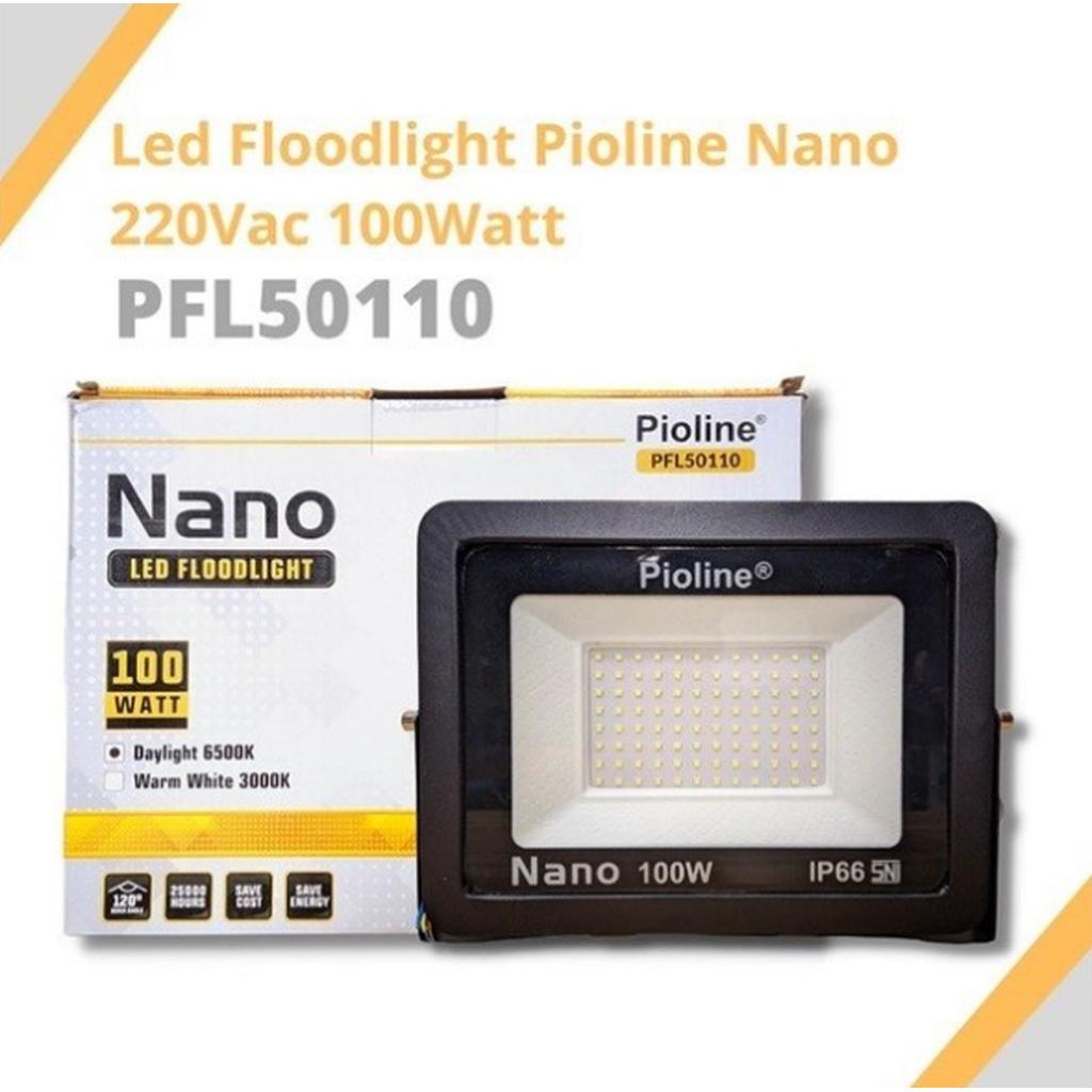 PIOLINE LAMPU TEMBAK SOROT LED NANO SLIM 100W 50W / KAP SOROT LED SLIM 100 WATT
