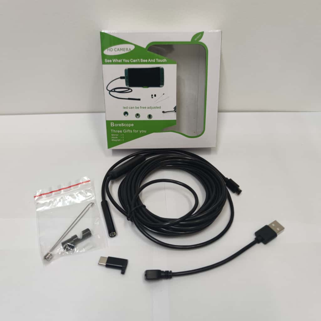 Kamera Endoscope Android Kabel 5M 5.5mm Mini Camera LED USB MICRO TYPE C / ENDOSCOPE CAMERA 5M
