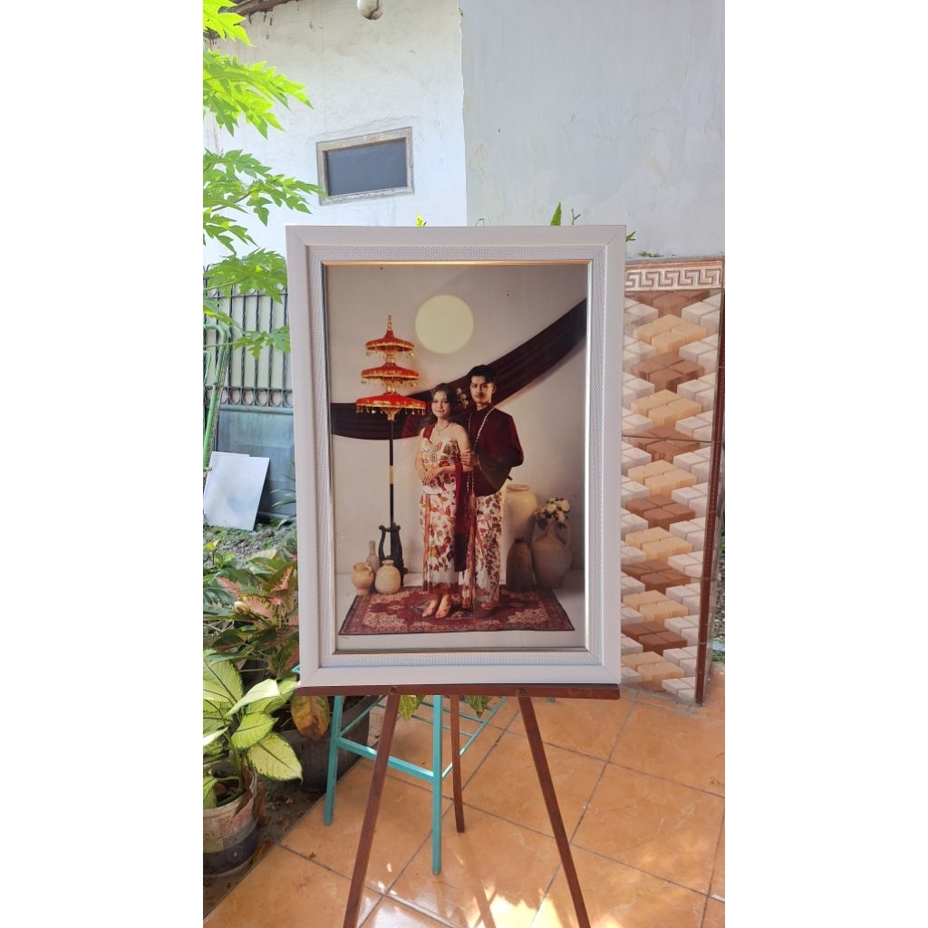 Cetak Foto Pigura 16R (40x60cm) Dobel Frame/ Pigura Kaca / Cetak Foto Premium / Frame Foto Minimalis