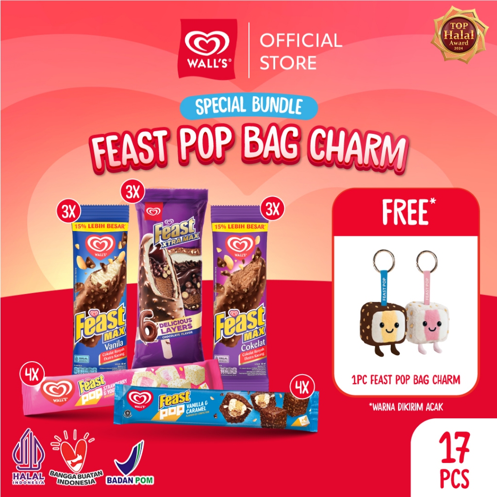 [FREE BAG CHARM] Buy All Feast FREE Feast Pop Bag Charm