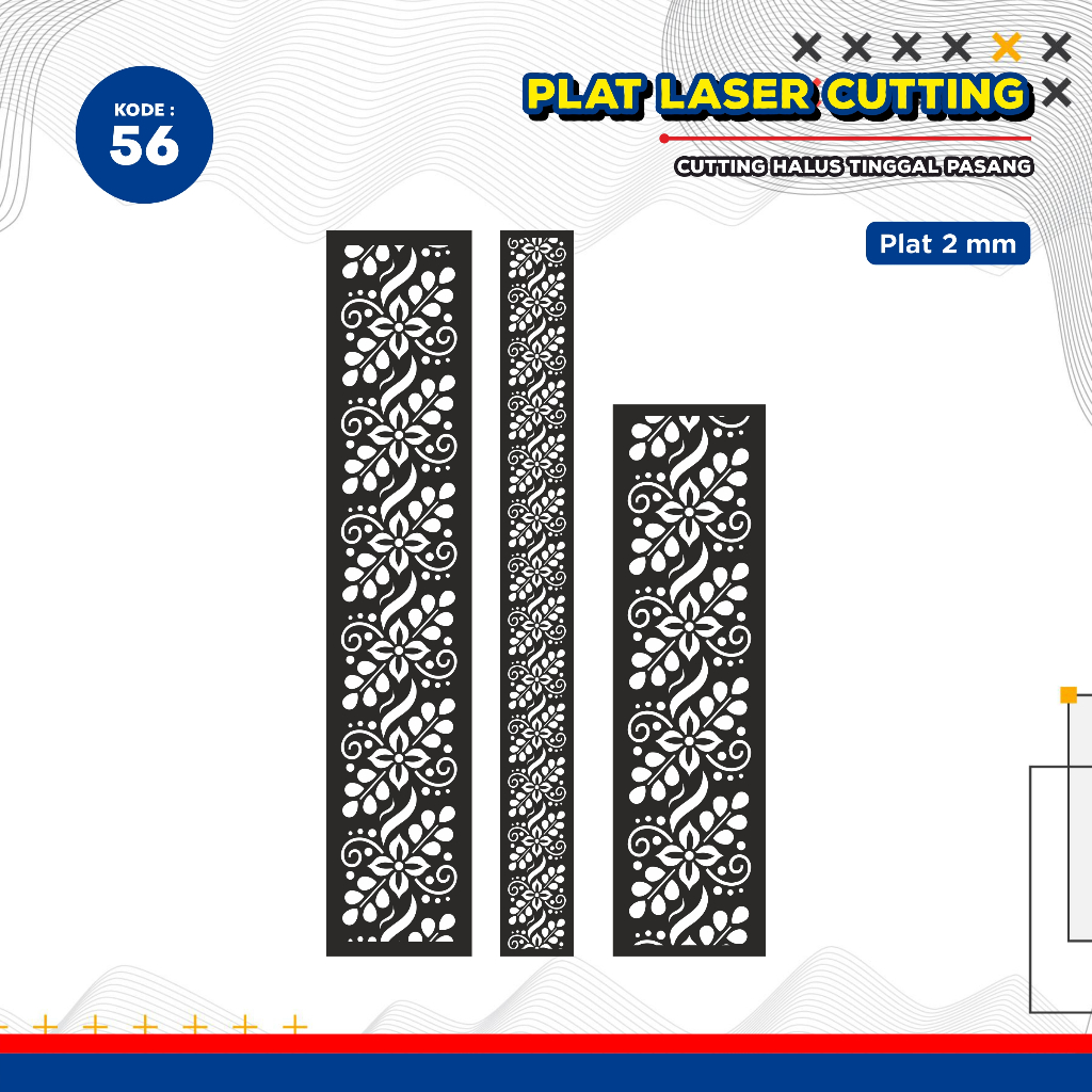 Krawangan Plat, Pintu Besi, Pintu Plat, Krawangan Pagar, Laser Cutting, Laser Plat Pagar, Ornamen Pa