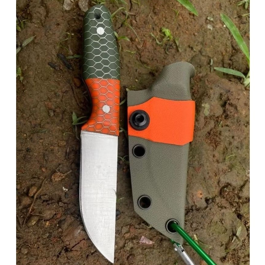 Pisau camping/ EDC knive bahan DC 53 equivalent Sleipner A88