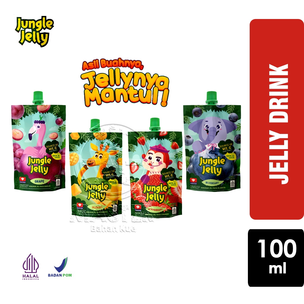Jungle Juice Jelly Minuman Jeli Rasa Buah Jungle Jelly Drink Squeeze [100 ml]