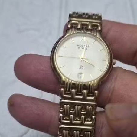 arloji jam tangan rantai WESTAR ori JAPAN gold plate vintage