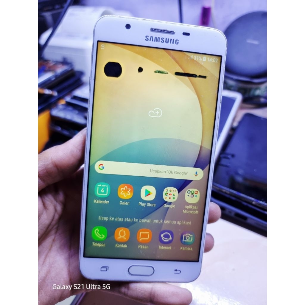 Unit Samsung J7 Prime 3/32GB Normal Minus Bisa pakai