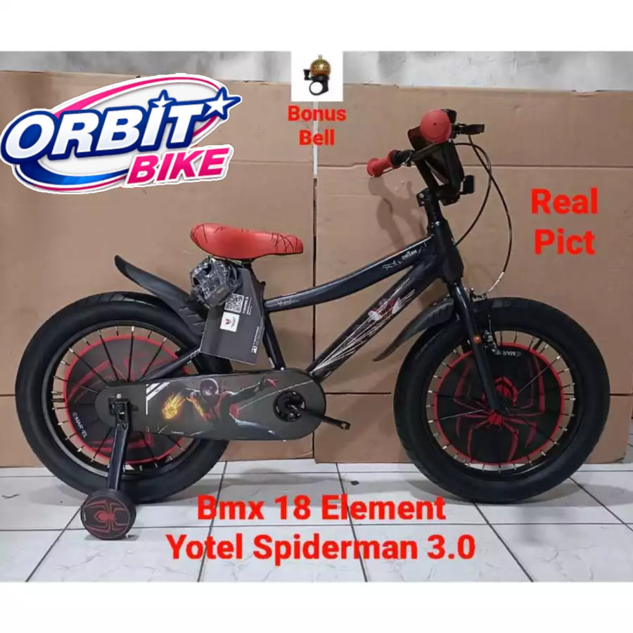 Sepeda Anak Bmx 18 Element Yotel Spiderman 3.0 Sepeda BMX ANAK LAKI-LAKI
