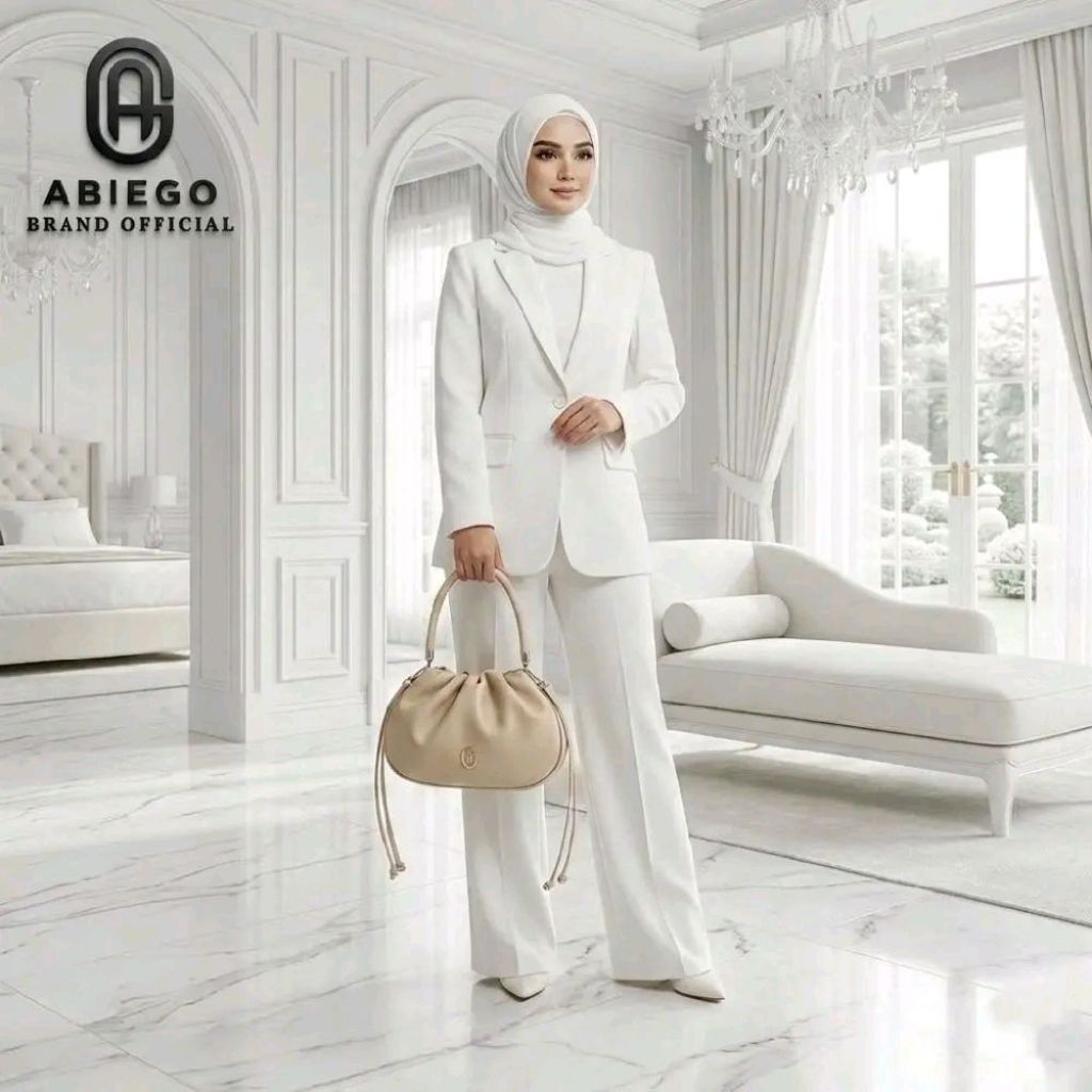 ABIEGO - NARUMI22 SERIES Tas Pesta Wanita Tenteng Selempang Kulit Sintetis Premium dengan Pola Kulit