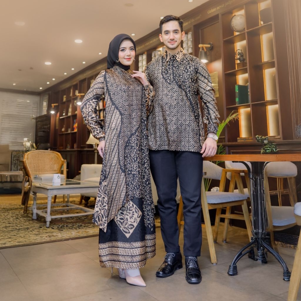 ZAHWA-Cuople Batik sutra Viscose Premium/Set Couple Batik Super Mewah Original Amanilla