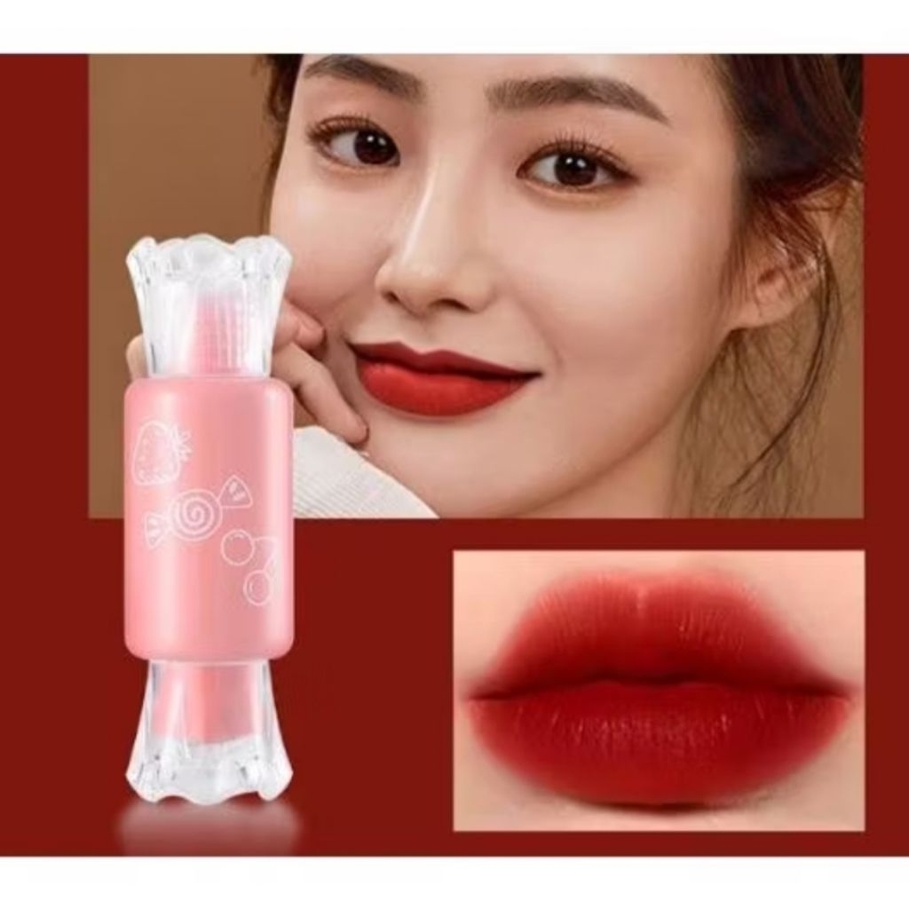 [FC] Lameila Candy LipGlaze Liptint LipGloss Waterproff Kemasan Lucu