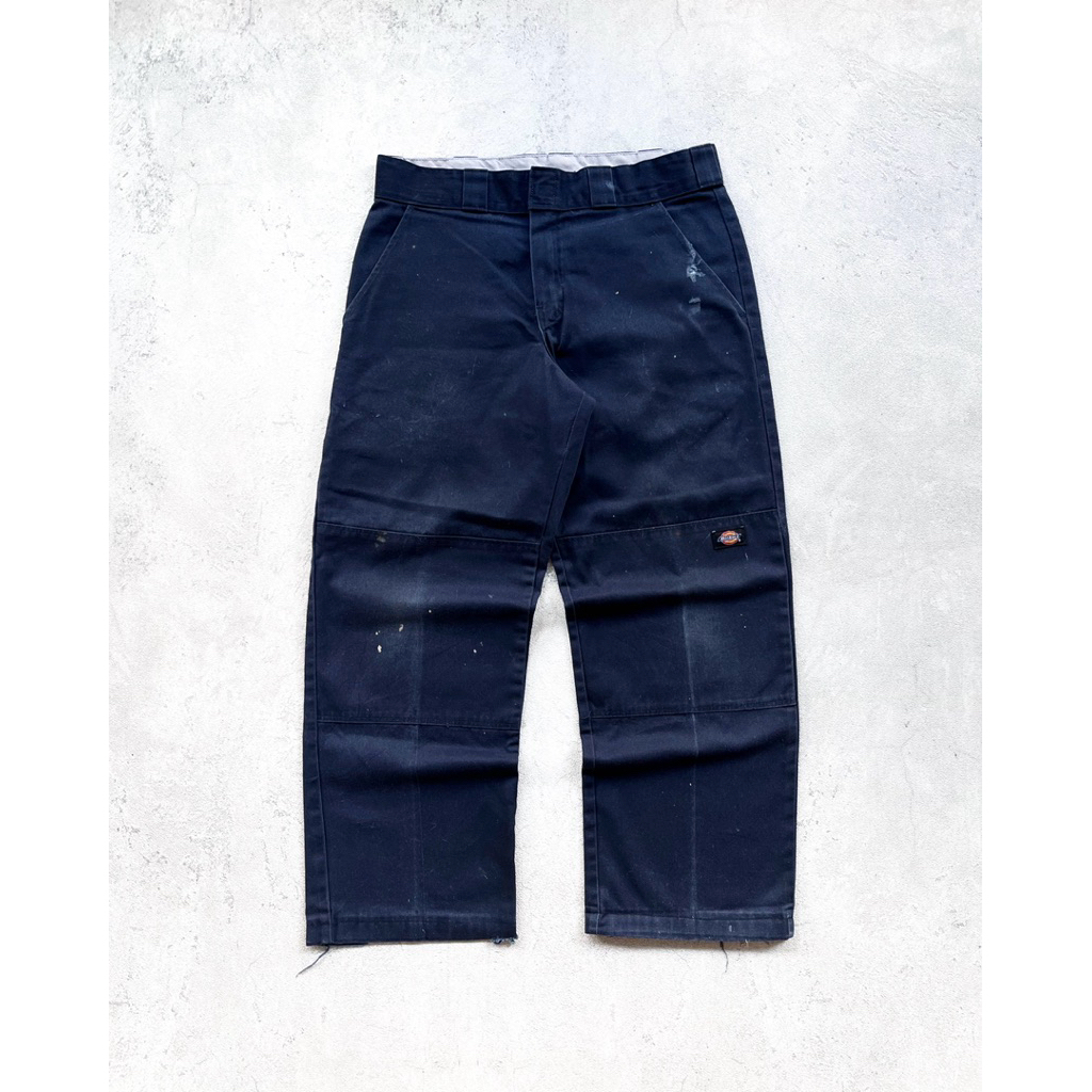 DICKIES DOUBLE KNEE DOUBLE PATCH NAVY