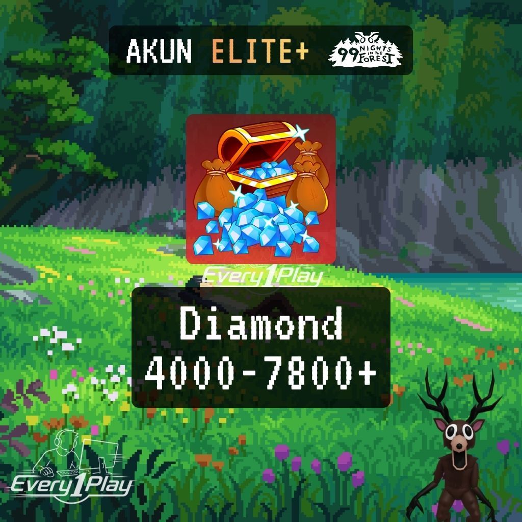 Akun 99 Nights in the Forest 4000+ Diamonds - Akun 99 NITF 4000 Gems - Akun Roblox 99 Night in  the 