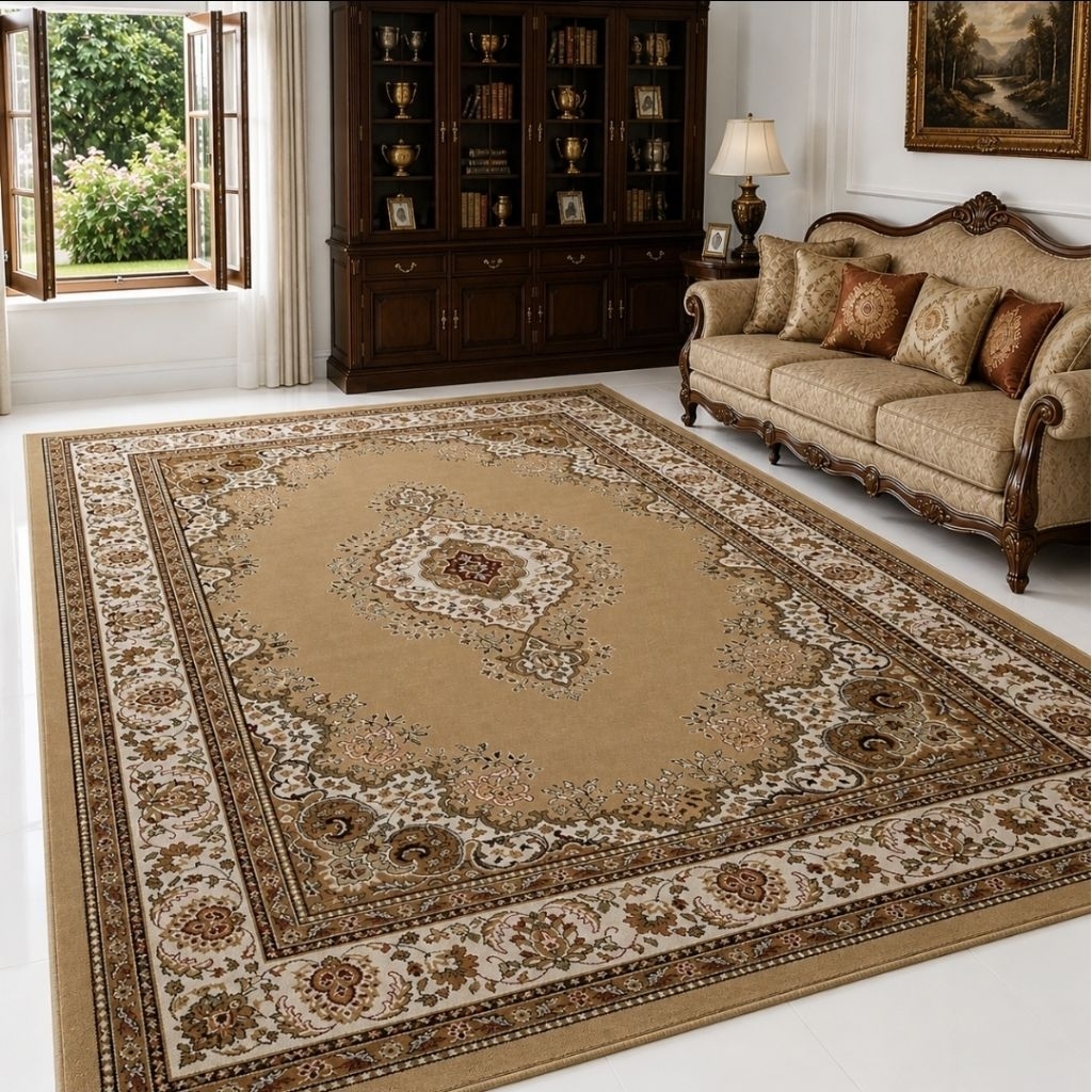 Karpet Permadani Mewah Mega Jumbo 3x4 meter Motif Turkey Turki Iranshahr Marun Merah Hitam Cream Hij