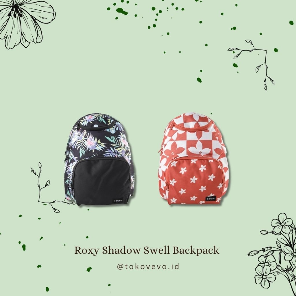 Roxy Shadow Swell Printed Backpack | Tas Ransel Sekolah Original Wanita