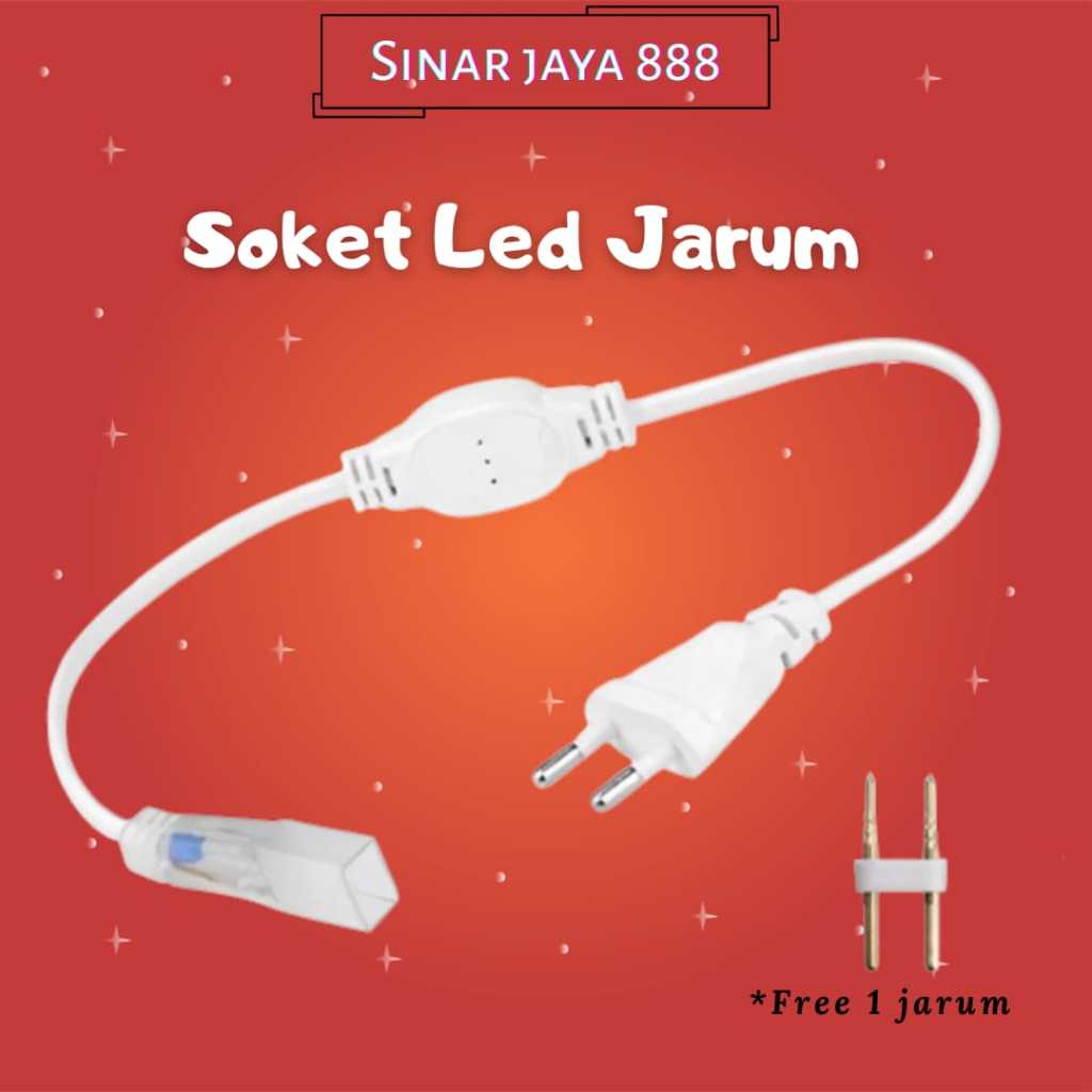 Soket LED jarum / Socket LED Strip Jarum 5050 220V [SOKET LED JARUM]