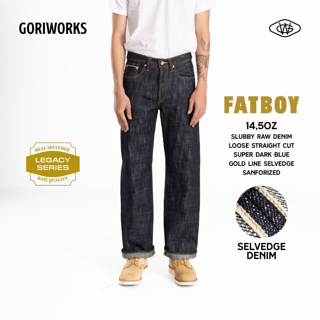Gori Works – Fatboy 14,5oz - Selvedge Raw Denim - Loose Straight Fit