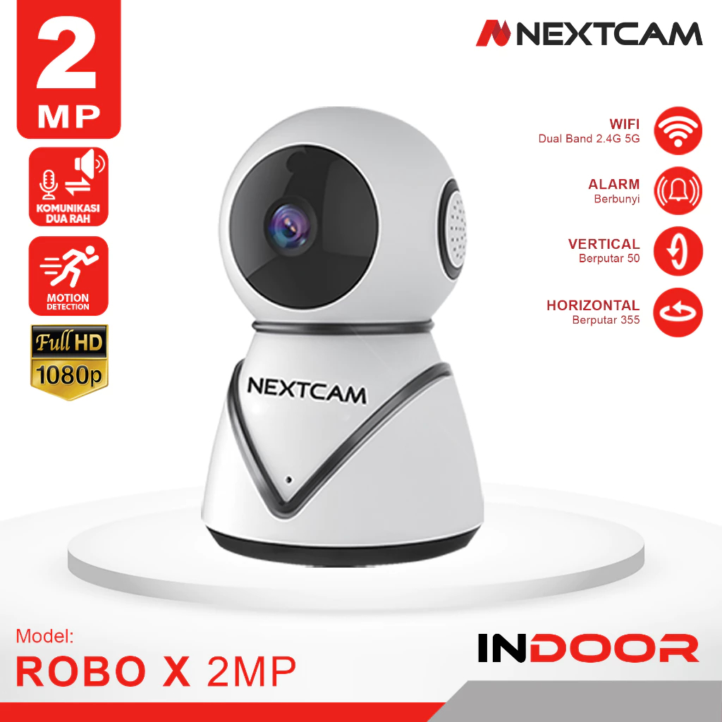 CCTV Kamera IPCam 2MP Robox Wifi Wireless Babycam Free 1Tahun Cloud Storage