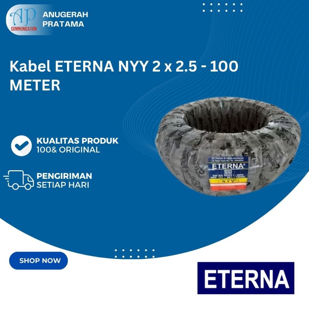 KABEL ETERNA NYY 2x2.5 - 100 METER