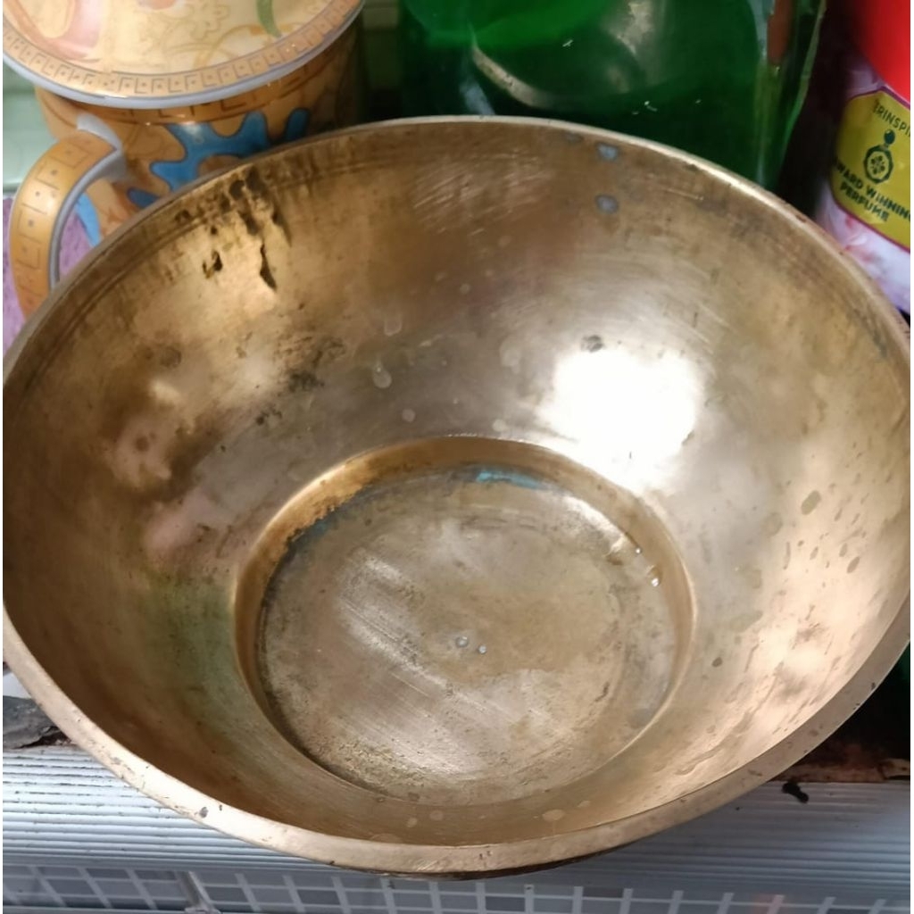 mangkok kuningan jadul