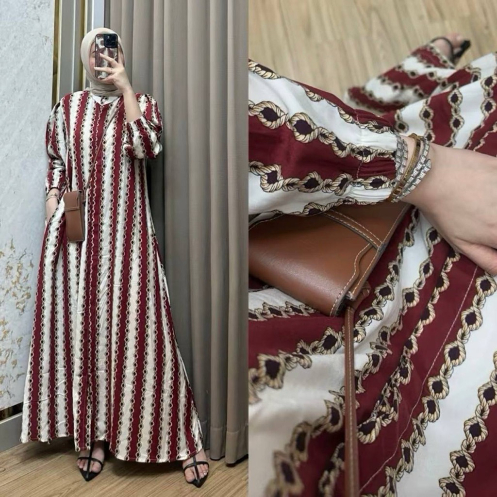 gamis abaya syarifah/gamis cardigan batik/gamismurah/gamis abaya