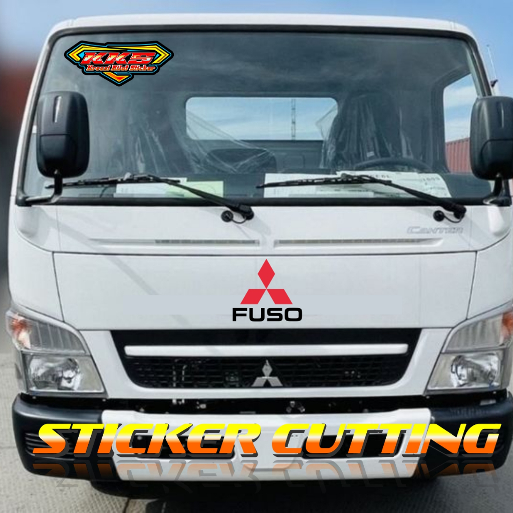 cutting sticker motor mobil truk fuso .stiker variasi mitsubishi fuso