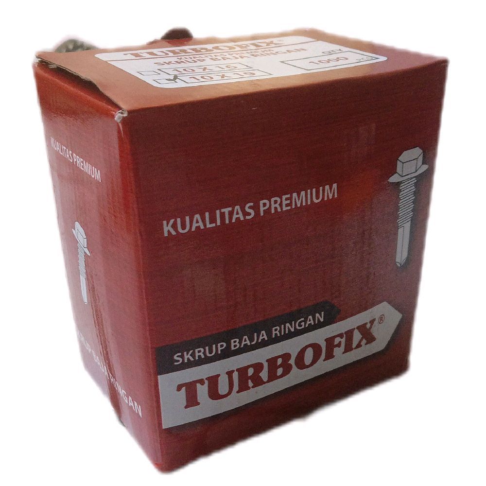 Sekrup/Skrup Baja Ringan/Roofing by Turbofix 10x19 - 1000pcs