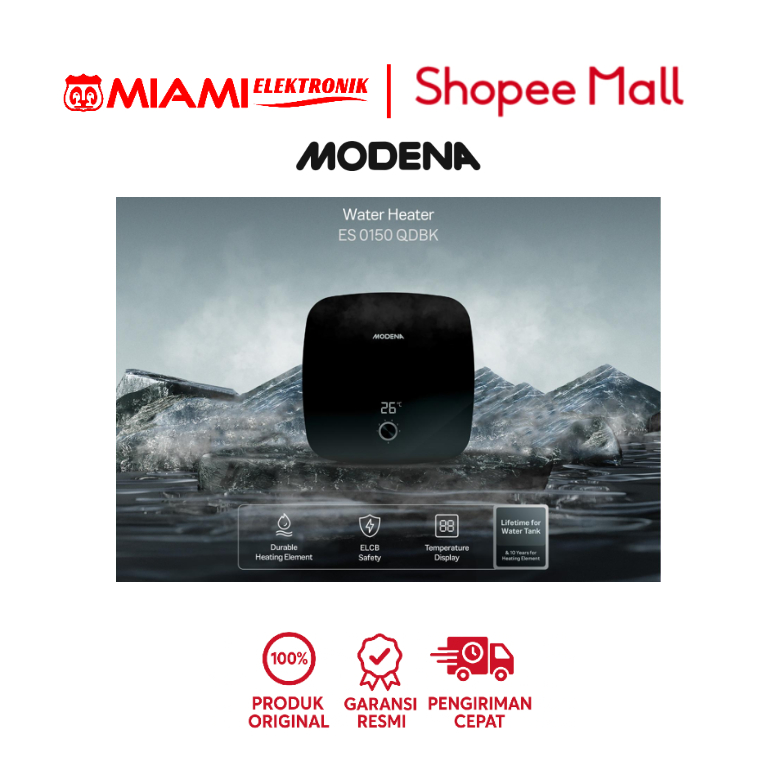 MODENA ELECTRIC STORAGE WATER HEATER 15L – ES 0150 QDBK