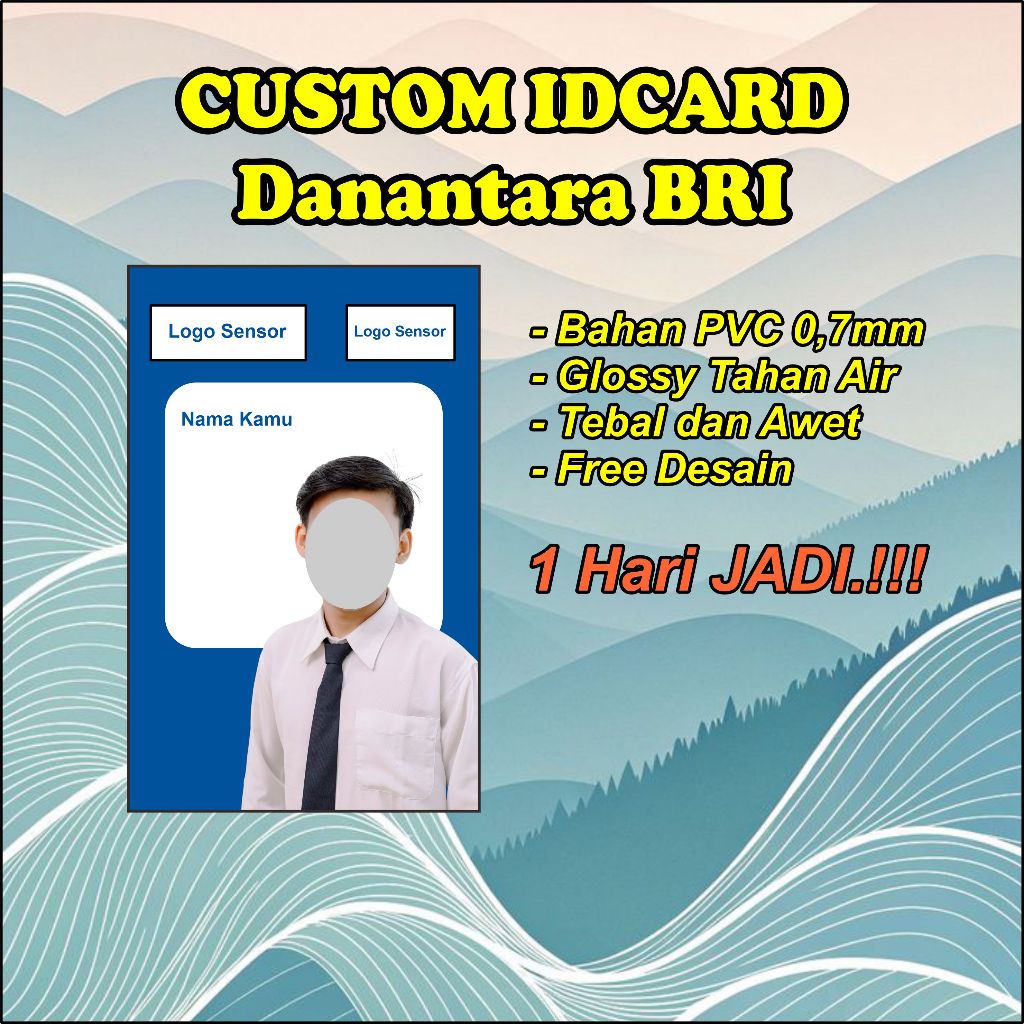 Custom ID CARD Danantara BRI Satuan Glossy PVC