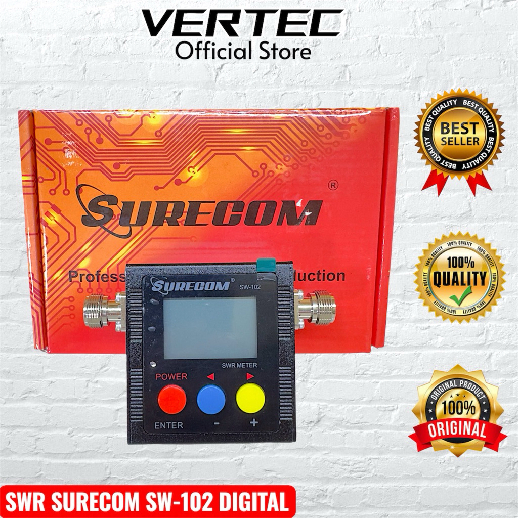 SWR Surecom SW-102 Digital VHF UHF 125-525MHz Power Meter SW102