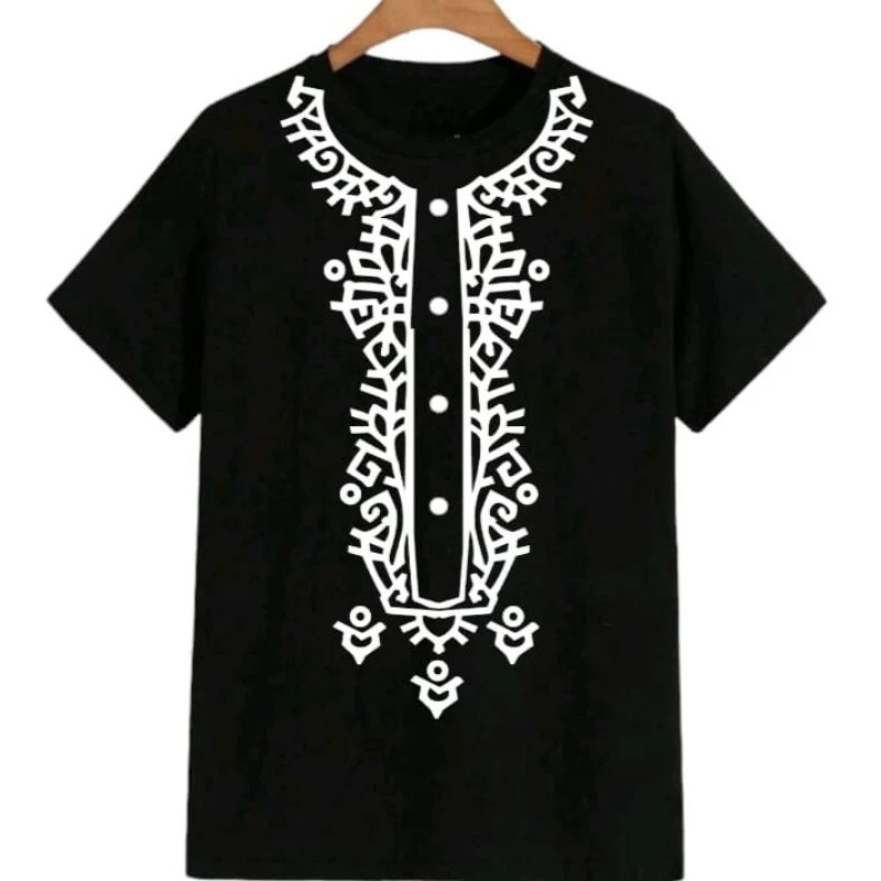 Kaos Oblong Baju Koko / Baju Lebaran Pria Lengan Pendek