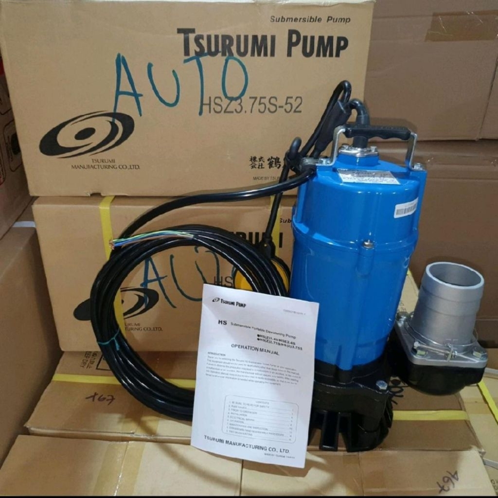 Pompa celup Tsurumi HSZ3.75S pompa celup air kotor tsurumi (Auto)