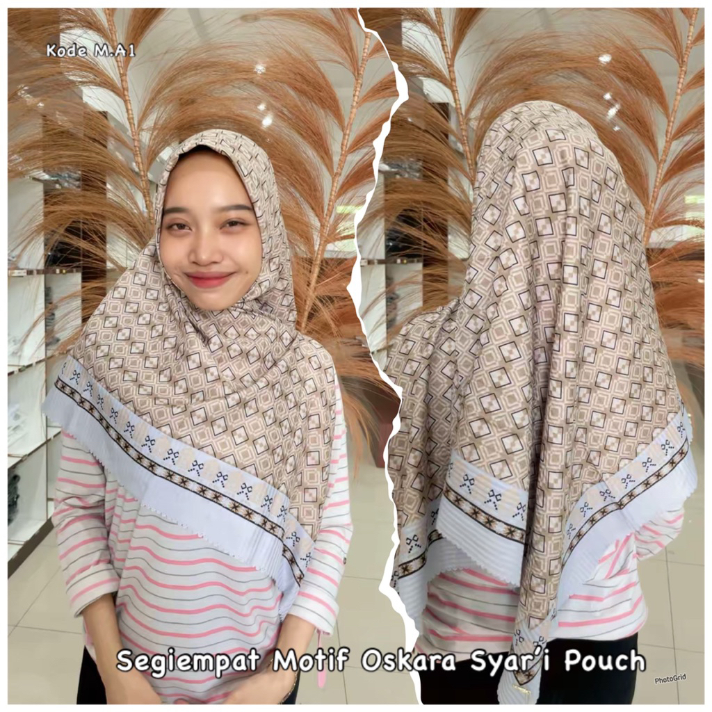 Segiempat motif Oskara Syar’i Pouch MA (1-4)