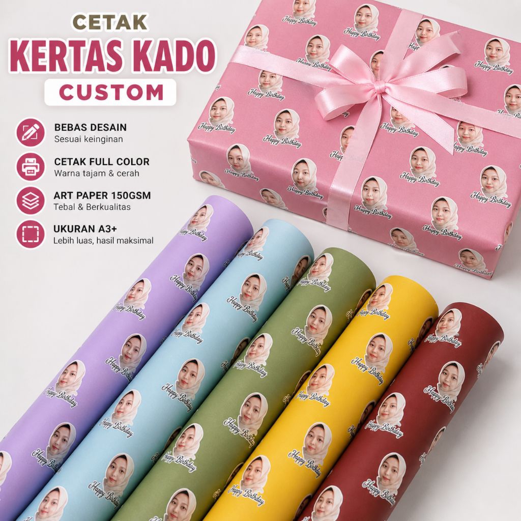 Cetak Kertas Kado Custom