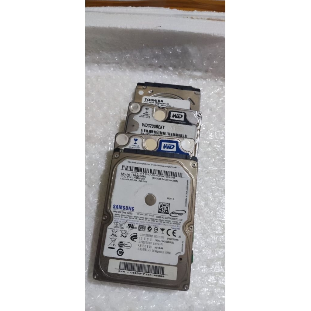 HDD Laptop Rusak Mati Error 2.5 SATA 160GB–1TB Harddisk Part Kanibal