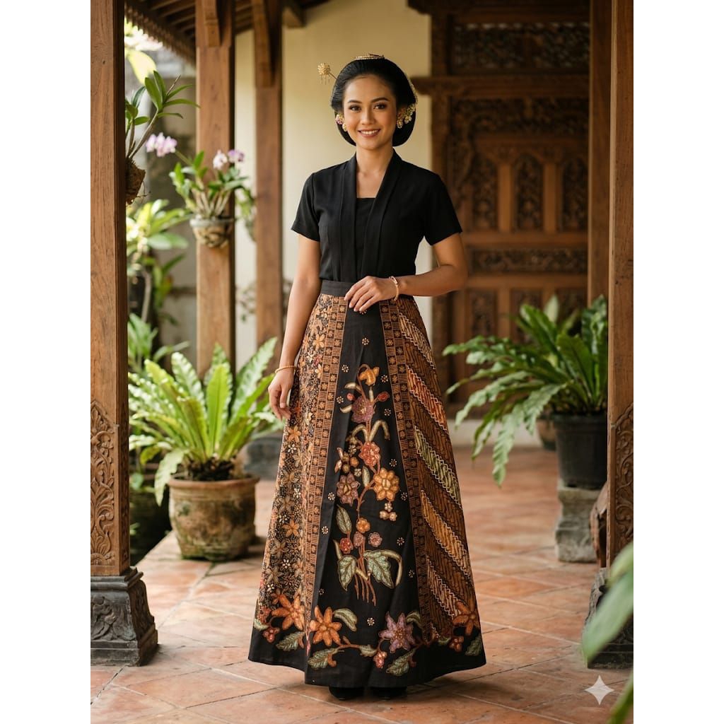 Rok lilit batik tulis panjang