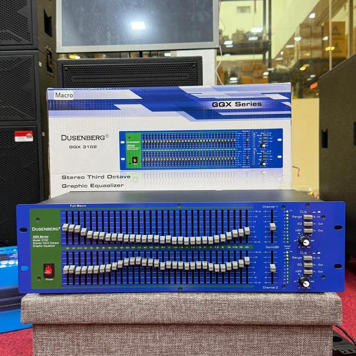 New Graphic Equalizer Dusenberg GQX 3102 / GQX3102 – Full Macro Original Garansi Resmi