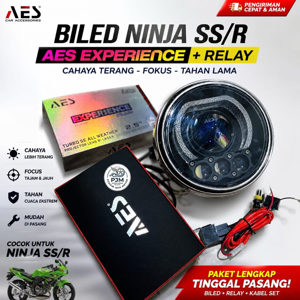 BILED NINJA AES EXPERIANCE Minilaser 3 mata HAPAG Shround acrilik Set relay Biled Biled Ninja AES Ex