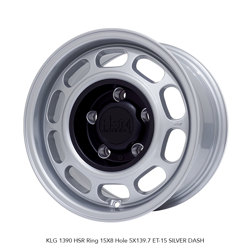 VELG MOBIL R15 HSR KLG 1390 HSR R15X8 H5X139,7 ET-15 SILVER DUSH 4 PCS VELG