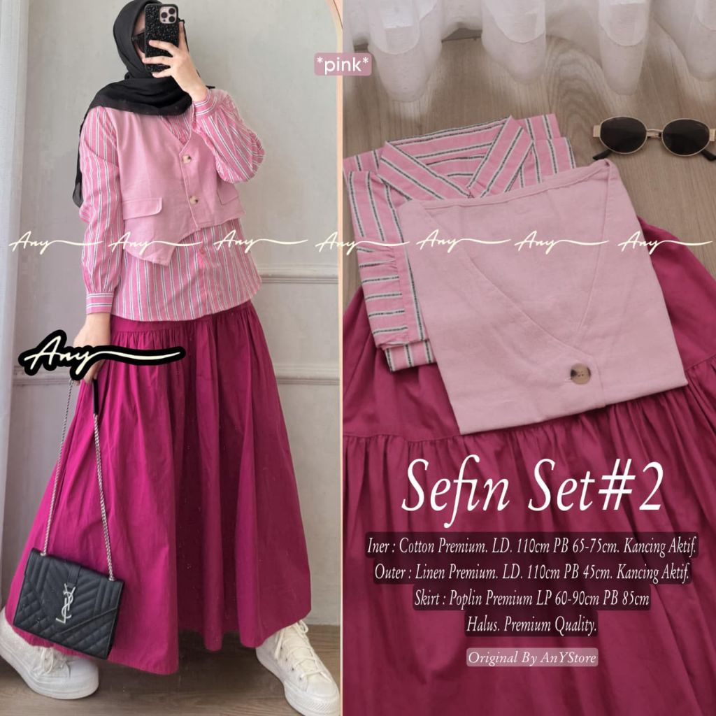 Afarida Naima Lania Juwita Serlinda Miska Chana Sefin Alsya IRISA AnY - oneset rok wanita - embroide