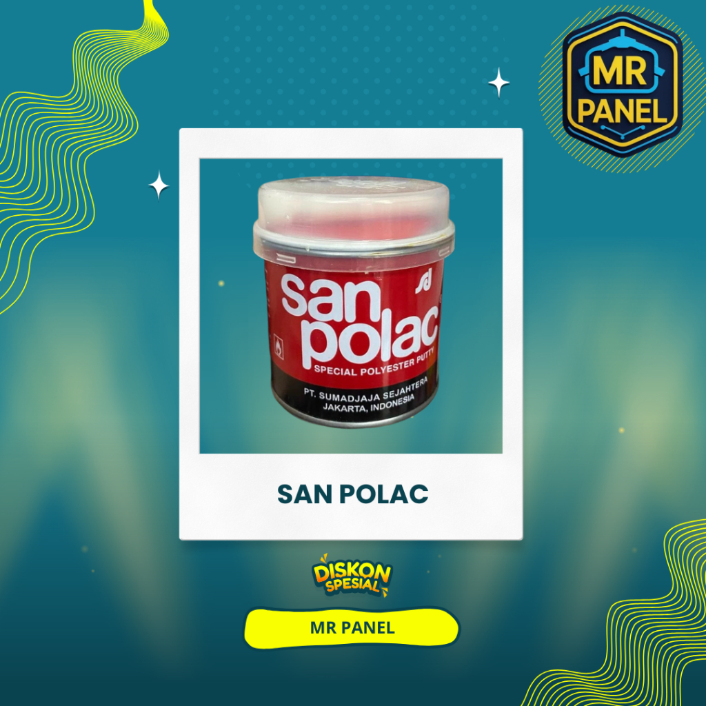 DEMPUL SANPOLAC 250 GRAM/dempul sanpolac 1/4 kg / Dempul Sanpolac  250 Gram