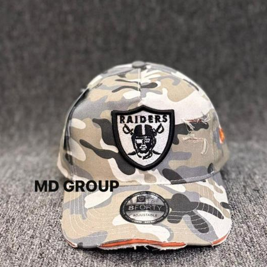 Topi Baseball Raiders Camouflage 8FORTY Adjustable Topi Loreng Camo Unisex