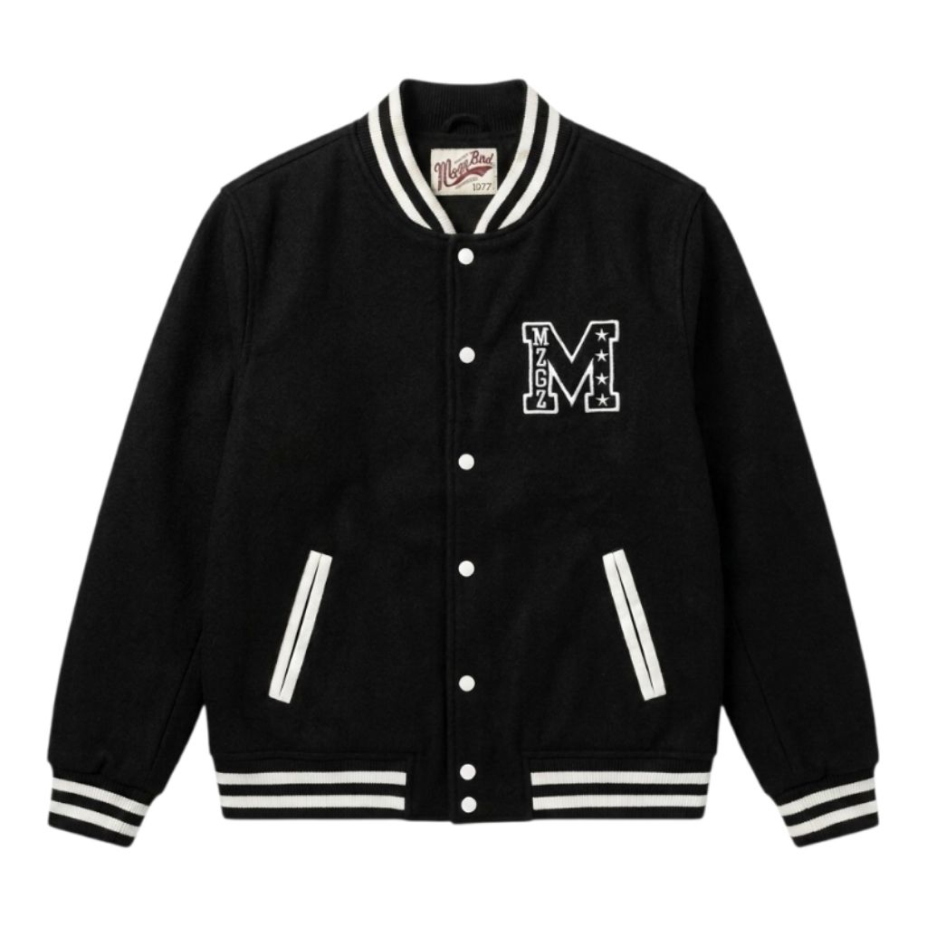 MZGZ BRD UNIVERSITY BOXY VARSITY JACKET