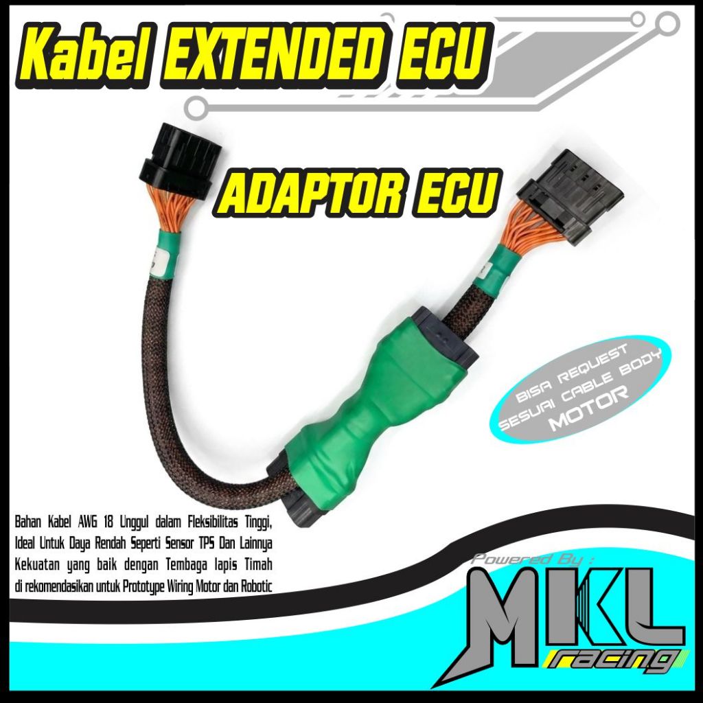 KABEL EXTENDED ADAPTOR ECU Vario 125 150 LED Old / New KZR Vario Gen2 / Vario 160 Cable Sambungan EC